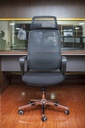 High back office chair Black mesh and lumbar support LJ-2005A.