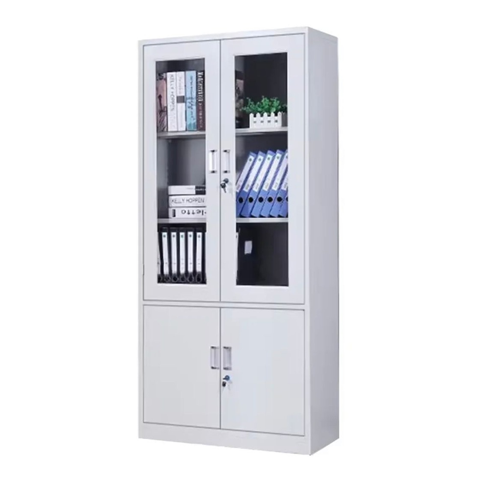 Steel Cabinet With Half Glass Doors 1-10