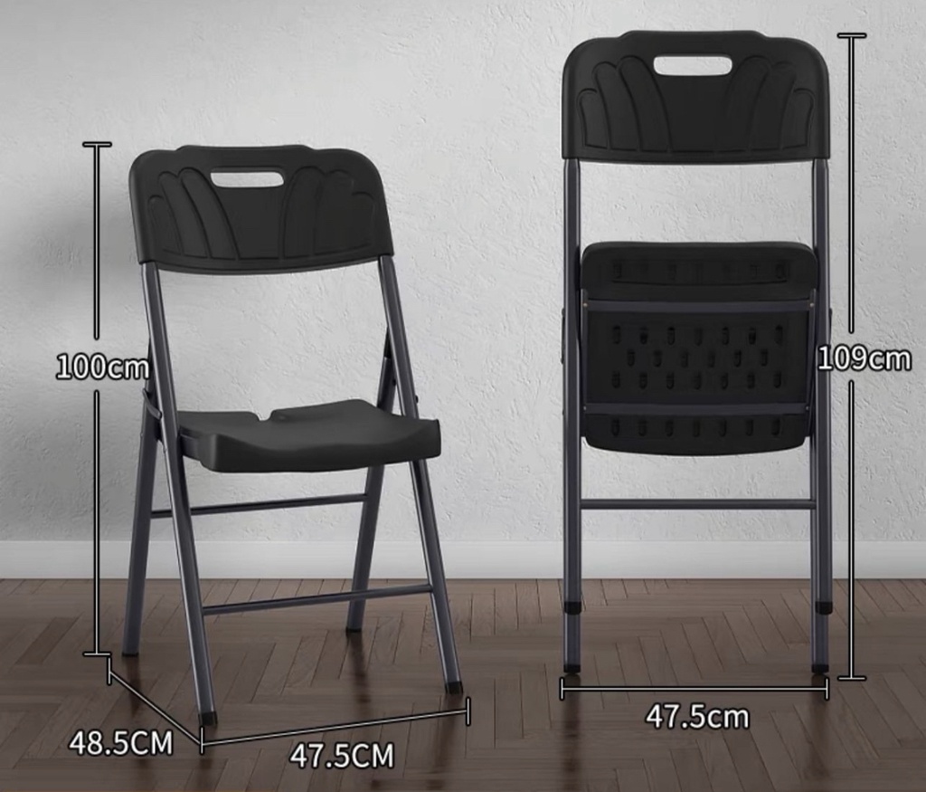 Foldable Chair M356-Black