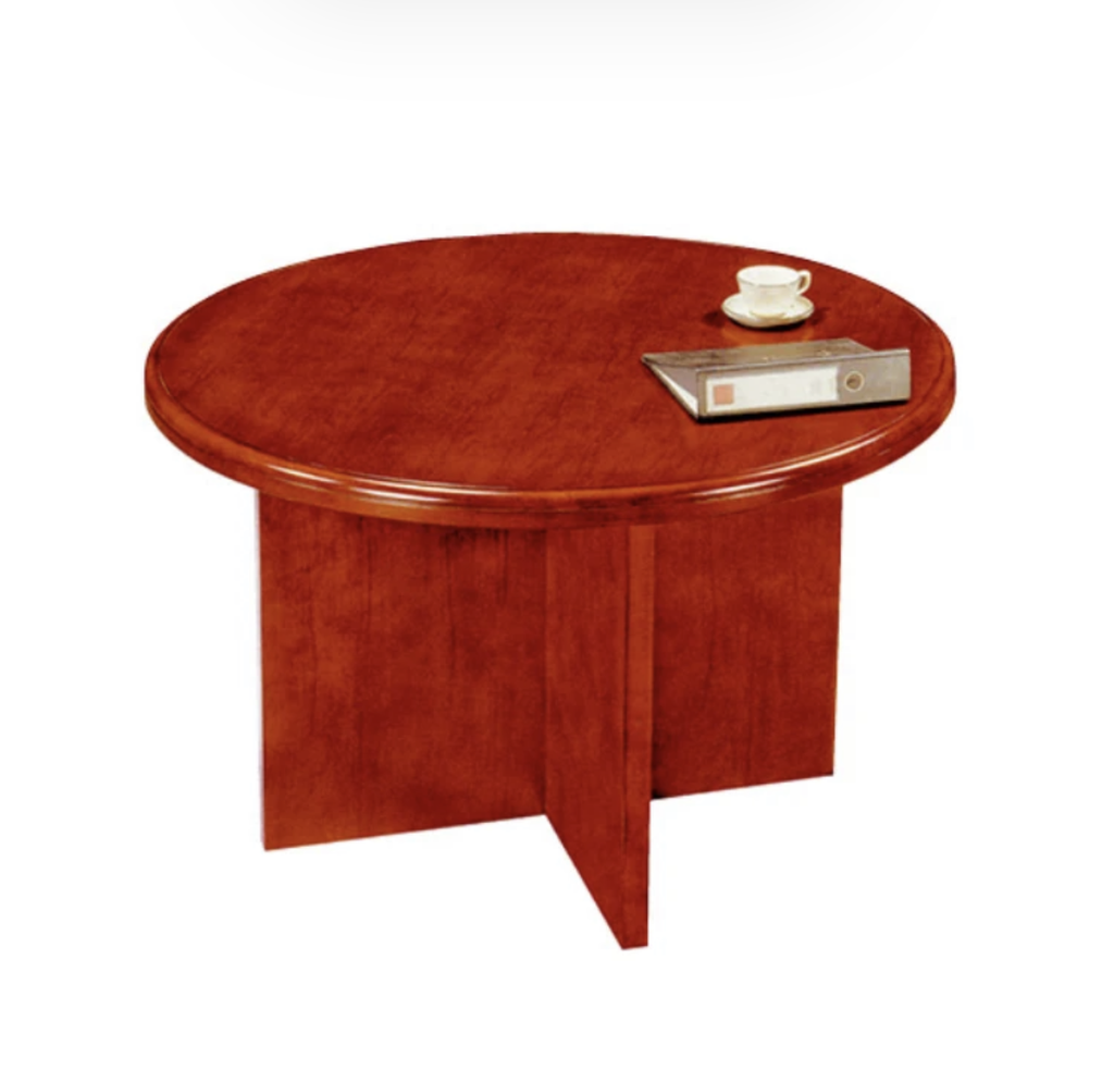 Mahogany Round Conference Table 1.2M Diameter JT-R1.2