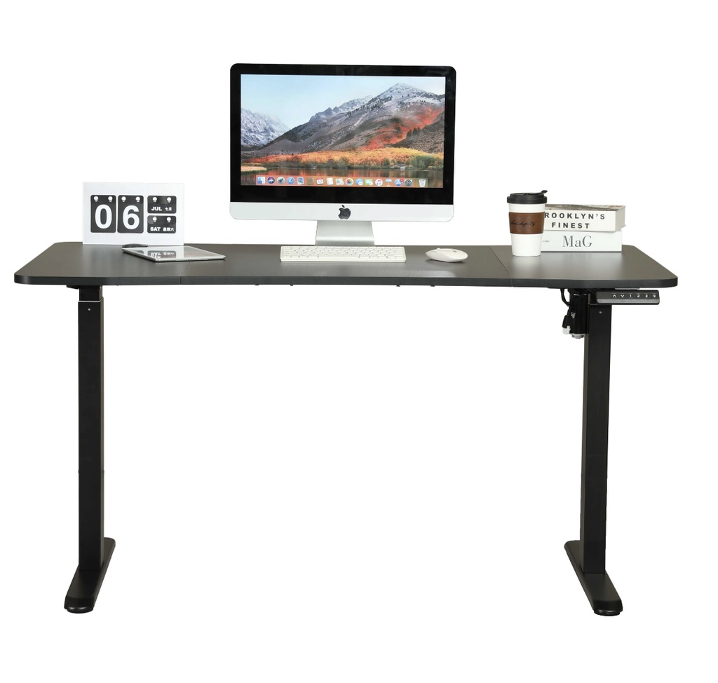 Height Adjustable Desk-White XR-127-Black
