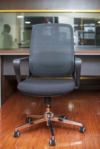 Medium back mesh chair with lumbar support LJ-2002A.