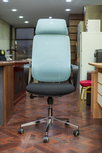 High Back-Office Chair Blue Mesh  LJ-2005A
