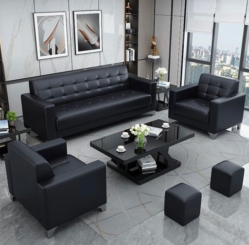 Executive Lounge Sofa -Black     3+1+1 