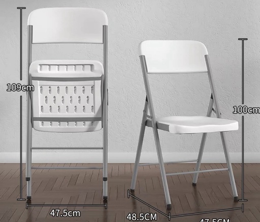 Foldable Chair M356-White